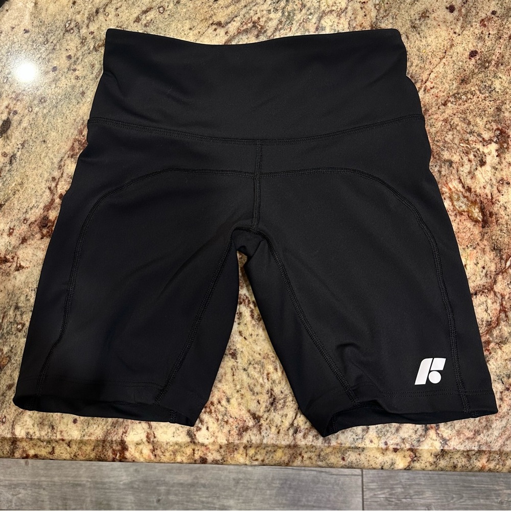 Forme Black Bike Shorts with High Waist
